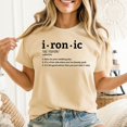 thumbnail image 2 of Ironic Song Lyrics Tee, 90's Rock shirt, 90s Alains Morissette Shirt, Men's And Women's Graphic Tee 100% Cotton by TBun, Full Sizes S-5XL, 2 of 5