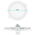 thumbnail image 6 of Luxrite 5 Inch Ultra Thin LED Recessed Light, 12W, 5CCT 2700K-5000K, 1000 Lumens, Dimmable, Wet Rated, IC Rated 6 Pack, 6 of 7