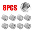 thumbnail image 1 of 8pcs/set 8mm Car Valve Caps Metal Short Gasket Premium Tire Valve Cap Cover Car Wheel Tires Valves Tyre Stem Air Caps, 1 of 1