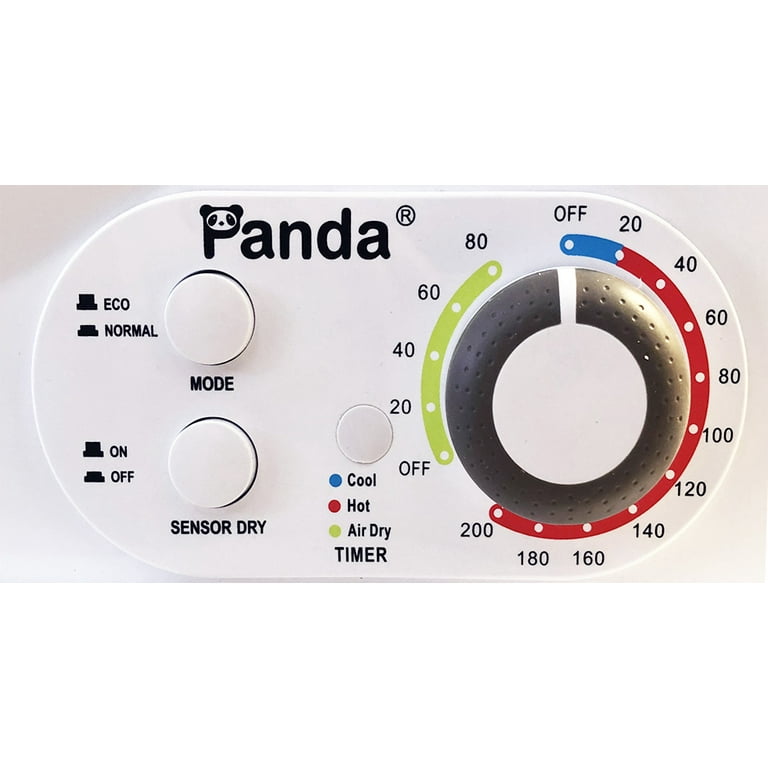 Panda 3.5 Cu.ft Compact Portable Electric Laundry Dryer PAN760SF, 13 Lbs  Capacity,White and Black