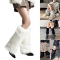 thumbnail image 2 of Lerpwige Women's Faux Furs Leg Warmers Fuzzy Leg Warmers Soft Boot Cuffs Cover, 2 of 20