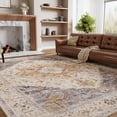 thumbnail image 6 of SIXHOME Area Rug 8'x10' Soft Washable Rugs for Living Room Non Slip Carpet Medallion Bedroom Indoor Floor Rugs Distressed Vintage Orange, 6 of 8