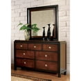 thumbnail image 2 of Bowery Hill 7 Drawers Transitional Wood Dresser in Acacia/Walnut, 2 of 7