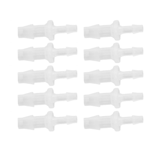 10Pcs Hose Barb Reducer Fitting Reducing Union Adapter PP Aquarium Air Pump Adapter For Silicone Tube Connection