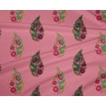 thumbnail image 4 of oneOone Polyester Lycra Fabric Leaves & Floral Block Decor Fabric Printed BTY 56 Inch Wide, 4 of 4