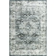 thumbnail image 4 of nuLOOM Kaiana Medallion SplashGuard Machine Washable Area Rug, 4' x 6', Kaiana Slate Blue, 4 of 11