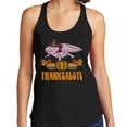 thumbnail image 2 of Thanksgiving Axolotl Tank Top Fitted Racerback Women's 2X-Large Black, 2 of 5