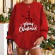 thumbnail image 1 of ICHUANYI Liquidación Navidad Moda Mujer Casual Manga Larga Impreso Señoras Sudaderas Tops ICHUANYI WER202308246970, 1 of 7