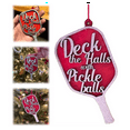 thumbnail image 2 of New Arrivals Pickleball Christmas Ornament, Deck The Hall with Pickle Balls , Hanging Tree Accessories, 2 of 6