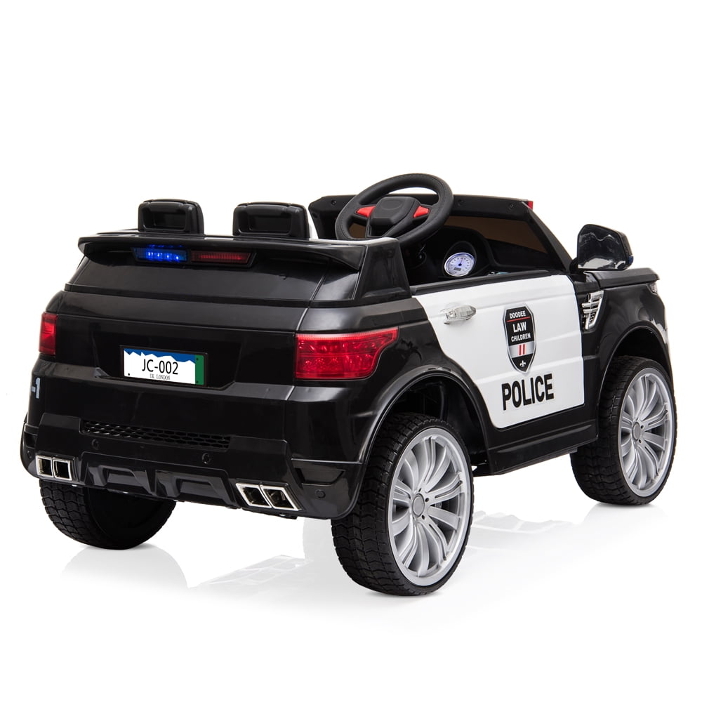 Leadzm JC002 Kids Police Ride On Car Black for sale online 