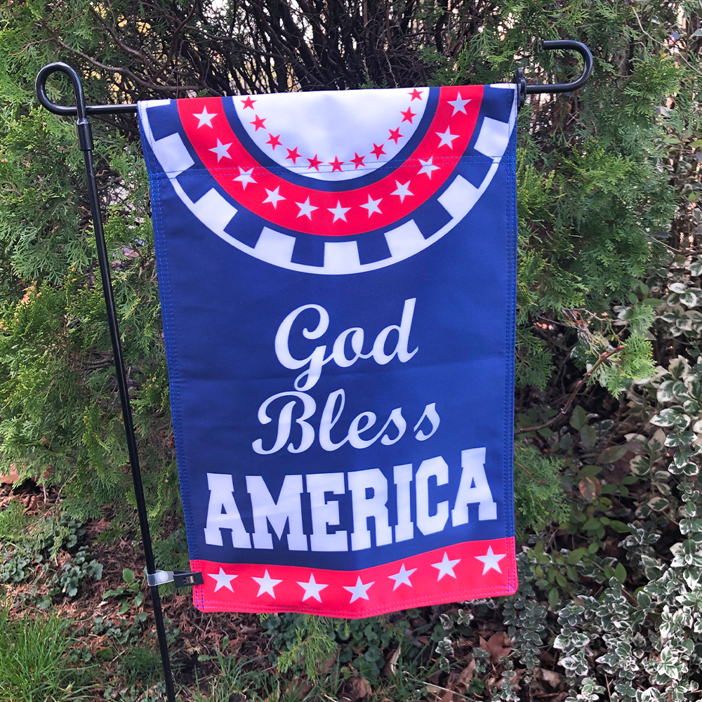 Vispronet God Bless America Garden Flag with 36in Flagpole, 12 x 18in - image 5 of 8
