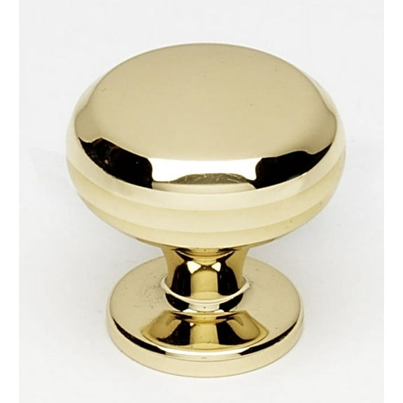 Alno A1172-PB 1" Cabinet Knob Polished Brass