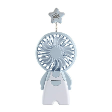 

Handheld Fan Kartoon Shape Rechargeable USB with Stabilizing Stand