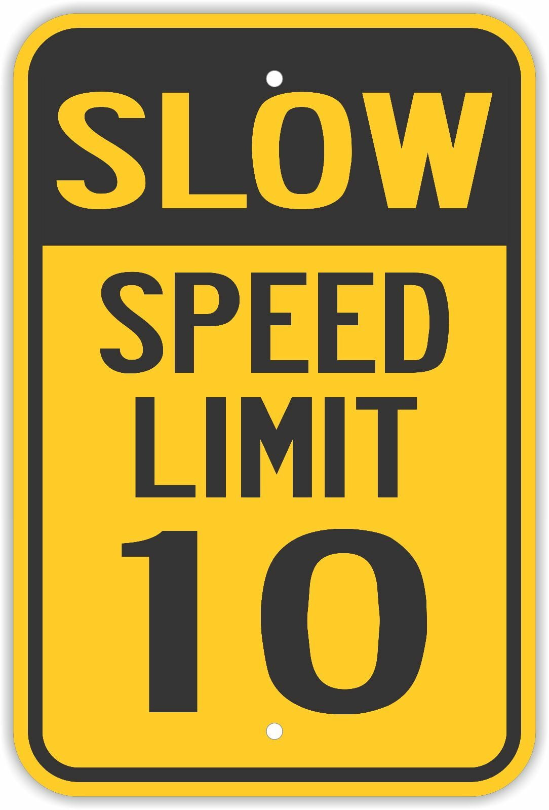 Slow Speed Limit 10 Signs Neighborhood Road Safety Notice Signs For warning-forklifts-operating-in-this-area-5km-speed-limit-safety-genius