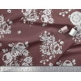 thumbnail image 3 of Soimoi Georgette Viscose Fabric Leaves, & Rose Floral Fabric Prints by Yard 42 Inch Wide, 3 of 3