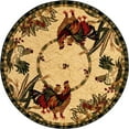 thumbnail image 2 of Rugs.com Pastoral Collection Rug – 5 Ft Round Cream Medium Rug Perfect For Kitchens, Dining Rooms, 2 of 9