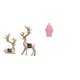 thumbnail image 1 of Elegante Adorno De Tarro De Cerámica Con Forma De Reno, Figura Decorativa De Ciervo Con Tapa Floral, Ideal Para Sala De Estar, Oficina, Fiesta., 1 of 8