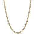 thumbnail image 1 of 14k Yellow Gold 24 Inch 5.25mm Concave Anchor Chain Necklace Pendant Charm, 1 of 9