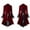 D-Red, variant on 2025 Color Printed Top PantsDresses for Women Vintage Patchwork Suit with HijabClothes for Women Skirts Disco Dress