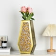 thumbnail image 3 of SHYFOY Gold Crushed Diamond Flower Vase – Tall Rhinestone Crystal Glass Vase for Centerpieces & Home Decor – Not for Water, 3 of 8