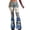 Blue, variant on Yoga Pants Women High Waisted Bell Bottom Trousers Tight Fitting Dance Wide Leg Pants Flare Athletic Bottoms for Fitness and Studio