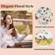 thumbnail image 2 of Espejo Compacto Unique Bargains para Bolsos Espejo de Flores Espejo Redondo Mini Espejo Floral Pequeño para Bolso Blanco, 2 of 6