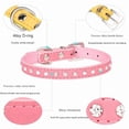 thumbnail image 4 of Mumup Small Dog Collars, Bling Diamond Pretty Crystal Sparkly Rhinestone Glitter Jewel Puppy Collar for Small Pet Girl Cat Female Kitten, 4 of 4