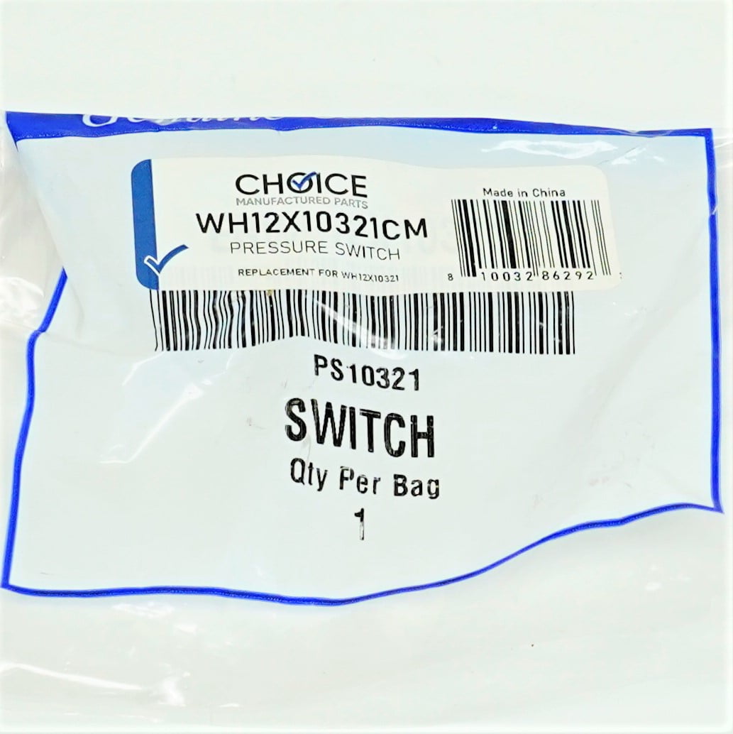 Appliance Factory Parts SWITCH PRESSURE AFTERMARKET WH12X10321