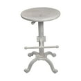 thumbnail image 2 of Contemporary Home Living Adjustable Round Top Barstool - 30" - White, 2 of 9