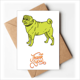 thumbnail image 1 of Ilustración de dibujos animados patrón perro amarillo Nota en blanco del sobre de la tarjeta de agradecimiento, 1 of 4