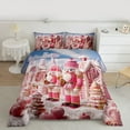 thumbnail image 2 of Homewish Kids Children Merry Christmas Bedding Comforter Set 2pcs,Xmas Nutcracker Twin Comforter Sets Microfiber,Happy New Year Breathable Bedding Set,Lightweight Room Decor,Reversible, 2 of 8