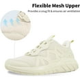 thumbnail image 5 of Kids Beige Tennis Shoes Lightweight Breathable Boys Running Shoe Fashion Walking Sneakers For Girls Little Kid 13, 5 of 6