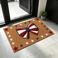thumbnail image 6 of Independence Day Bow Pattern Doormat, Absorbent Stain Resistant Rug, Non Slip Mesh Silicone Back Pad, Patriotic Decor for Bathroom Home Entryway Layout, 6 of 6