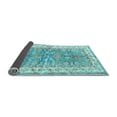 thumbnail image 2 of Ahgly Company Indoor Rectangle Oriental Light Blue Traditional Area Rugs, 2' x 5', 2 of 4