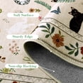 thumbnail image 6 of ATHOPE 2x3 Small Area Rugs for Entryway, Non Slip Low Pile Animal Cat Floral Washable Rug, Medallion Carpet for Front Door Kitchen Bathroom, Beige, 6 of 7