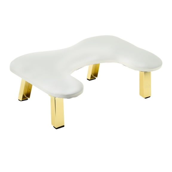Unique Bargains Arm Rest for Nails Tech Butterfly Shaped Nail Arm Rest Manicure Hand Rest with Folding Brackets Hand Rest for Nails Tech with Stable Base Nail Hand Rest White
