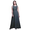 thumbnail image 1 of Bimba Ikat Robe Longue Imprimée pour Femmes, Tenue de Villégiature, Robe de Soirée - Moyen, 1 of 5