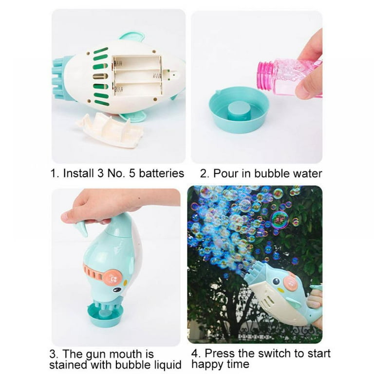 Homezo™ Dolphin Bubble Gun