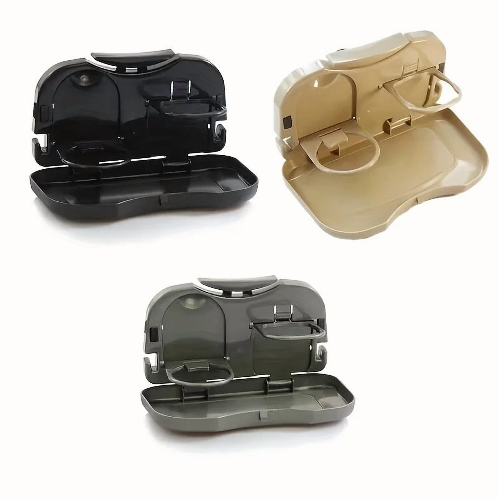 Car Mini Desk Handle Table Seat Back Holder Folding Meal Tray Drink Cup Coffee Stand Storage Case Off Road Auto Accessories