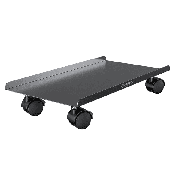 ORICO Gaming PC Tower Stand with Wheels Mobile CPU Stand Black Stand Computer Tower Stand Under Desk Shelf ,16.2x 8.1x1.96 in