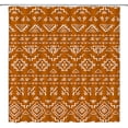 thumbnail image 2 of Boho Vintage Floral Fabric Shower Curtain for Bathroom Decor Olive-Green Zen Spa Yoga Flower Bathroom Curtain Dark Green Geometric Boho Lotus Floral Bath Set with Hooks Waterproof,72x72inch, 2 of 6