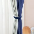 thumbnail image 5 of Handwoven Cotton Curtain Tiebacks 9.44in - Adjustable Non-Slip Holdbacks for Thick Curtains, Natural Window Accents & Home Decor (Navy)​, 5 of 7
