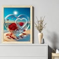 thumbnail image 2 of Hilo Algodón Bordado Punto Cruz Cristal Amor Rosa Impreso 11CT 40x50cm, 2 of 9