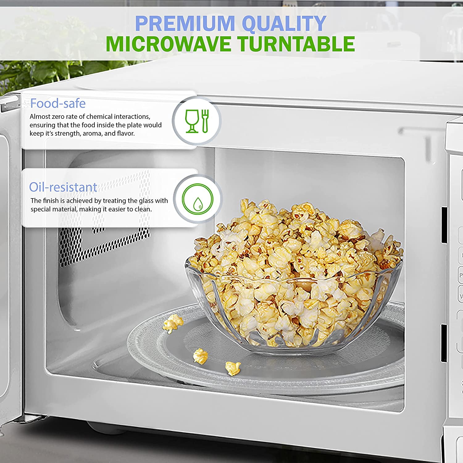 Replacement for Whirlpool W10337247, W11367904 Microwave Glass Tray 12 Inch
