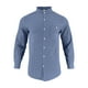 thumbnail image 5 of Blusa y camisa de manga larga con cuello alto para hombre, camisa transpirable con bolsillo y estampado a rayas de cuello alto de moda, de poliéster., 5 of 5
