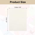 thumbnail image 2 of Uxcell Natural Fiber Mulberry Paper Sheets Tissue Washi Paper Design for DIY Craft Origami Card Making Cream White 6x8 Inch, 2 of 7