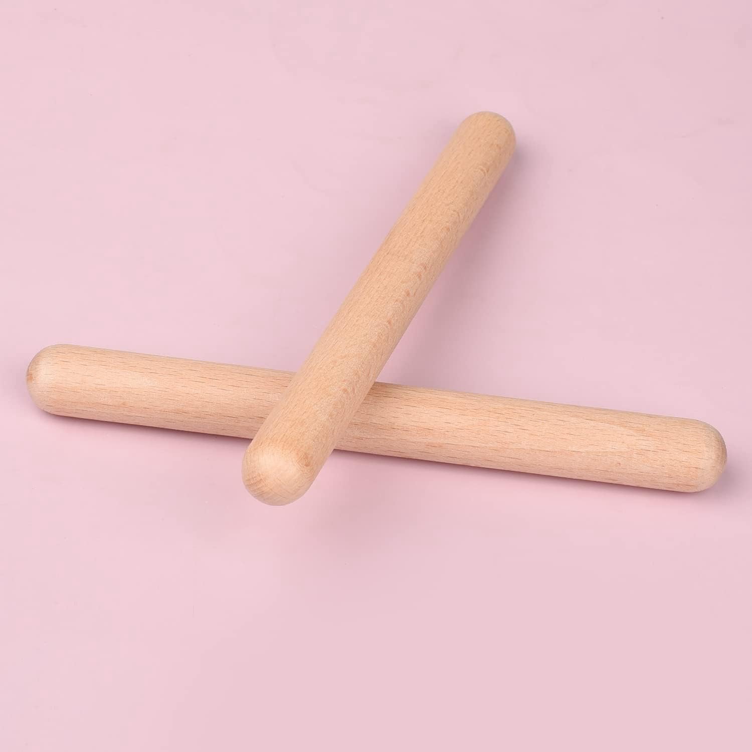 4 Pairs Music Percussion Sticks Wood Claves Musical Percussion Instrument Percussion Rhythm Sticks For Adults And Kids