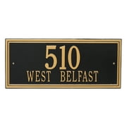 Whitehall 6107BG Double Line - Estate Wall - Two Line in Black/Gold