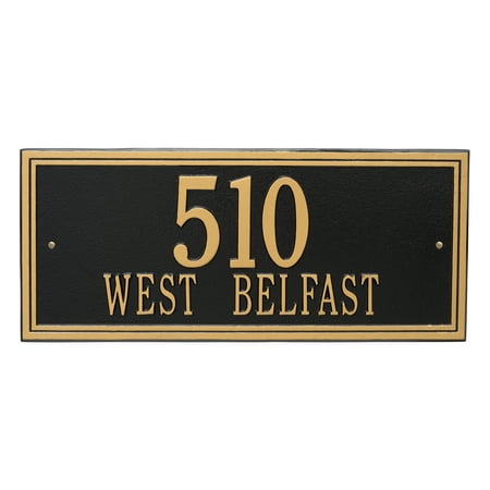 Whitehall 6107BG Double Line - Estate Wall - Two Line in Black/Gold