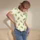 thumbnail image 3 of Balery Corn Body de cuello redondo de manga corta para mujer Tops de manga corta Tops básicos-Large, 3 of 7